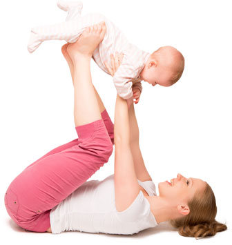 Woman Playing With Baby